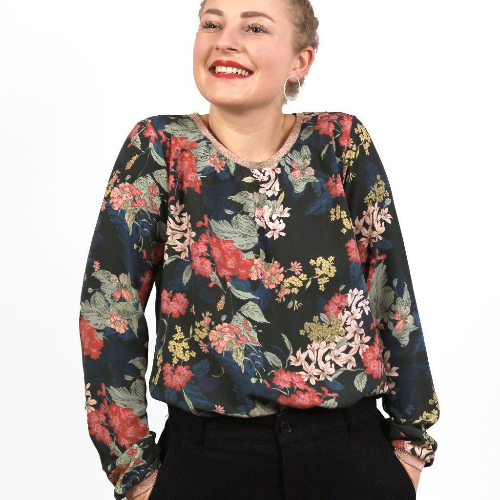 Papierschnittmuster Bluse Frau Dana XS-XXL